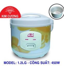 NỒI CƠM ĐIỆN 1.2 LÍT NẮP GÀI KIM CƯƠNG