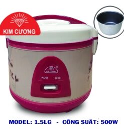 NỒI CƠM ĐIỆN KIM CƯƠNG 1.5 LÍT – NẮP GÀI, CHỐNG DÍNH