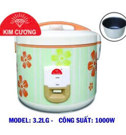 NỒI CƠM ĐIỆN KIM CƯƠNG 3.2 LÍT – NẮP GÀI, CHỐNG DÍNH
