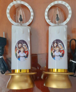 ĐÈN THỜ NẾN VÒNG (Trắng/đỏ/vàng)