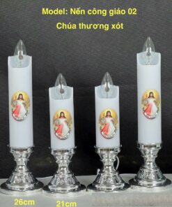 Nến Công Giáo 02 – Chúa Thương Xót (21cm & 26cm)